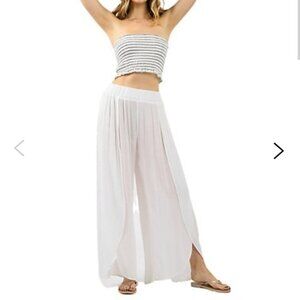 Gilbert Split Wide-Leg Pants